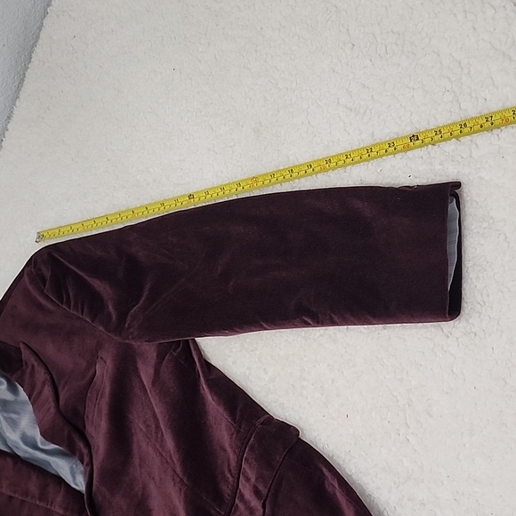 Alfani Velvet Suit Slimfit Men's Burgundy Size 42R - Picture 6 of 10